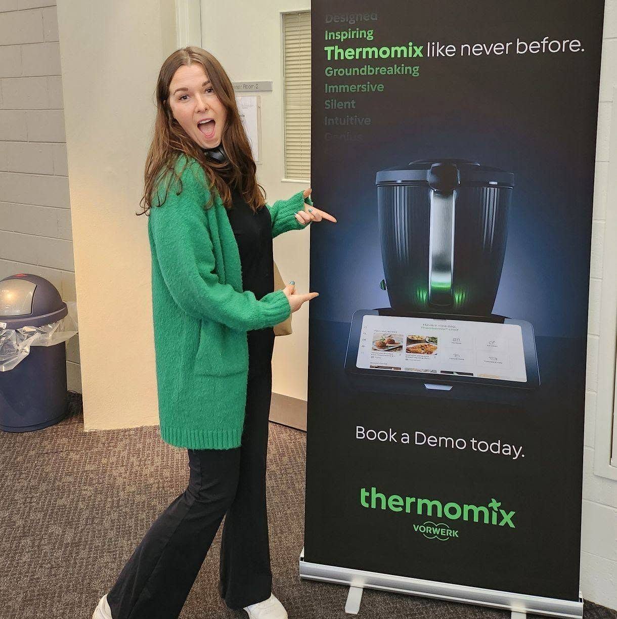 Carlie at a Thermomix event